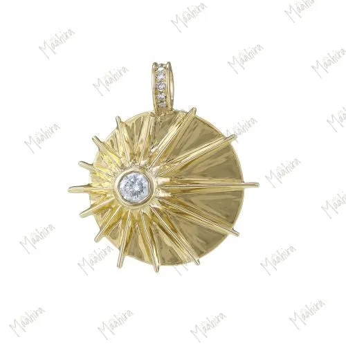 3D Sunburst Pendant