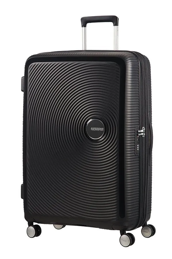 American Tourister Soundbox 3 Piece Luggage Set- Expandable | Bass Black