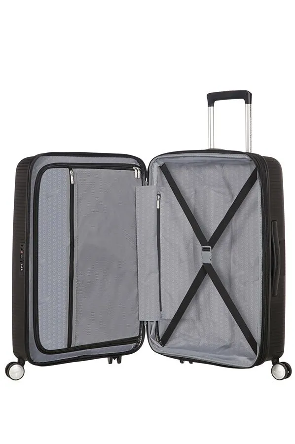 American Tourister Soundbox 3 Piece Luggage Set- Expandable | Bass Black