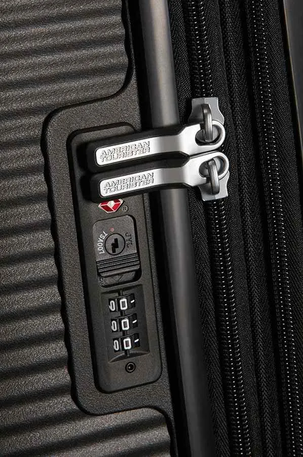 American Tourister Soundbox 3 Piece Luggage Set- Expandable | Bass Black