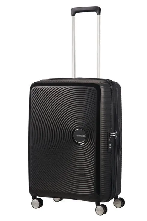 American Tourister Soundbox 67cm Medium Spinner-Expandable | Bass Black