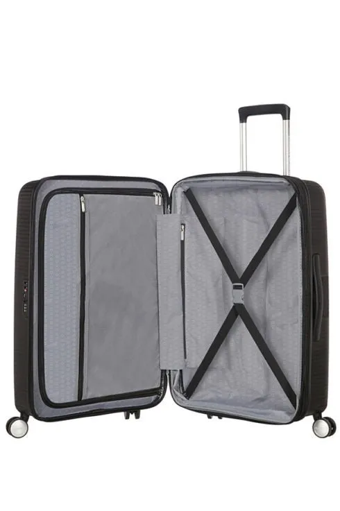 American Tourister Soundbox 67cm Medium Spinner-Expandable | Bass Black