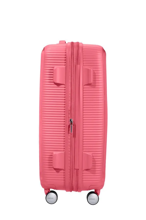American Tourister Soundbox 67cm Medium Spinner-Expandable | Sun Kissed Coral