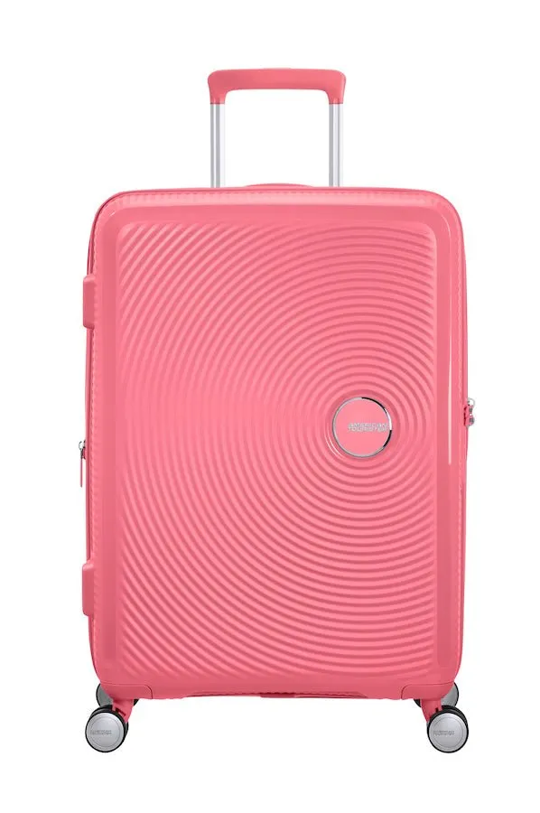 American Tourister Soundbox 67cm Medium Spinner-Expandable | Sun Kissed Coral