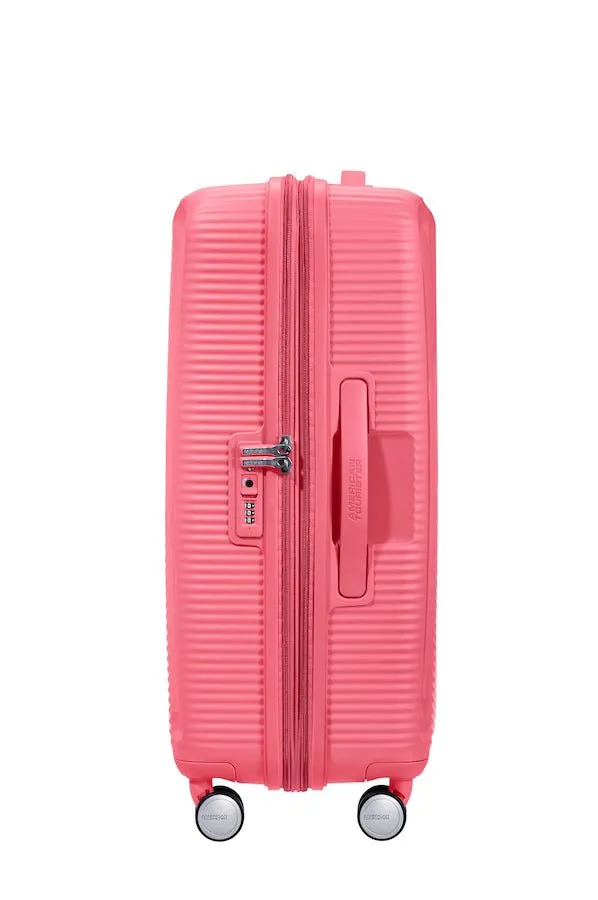 American Tourister Soundbox 67cm Medium Spinner-Expandable | Sun Kissed Coral