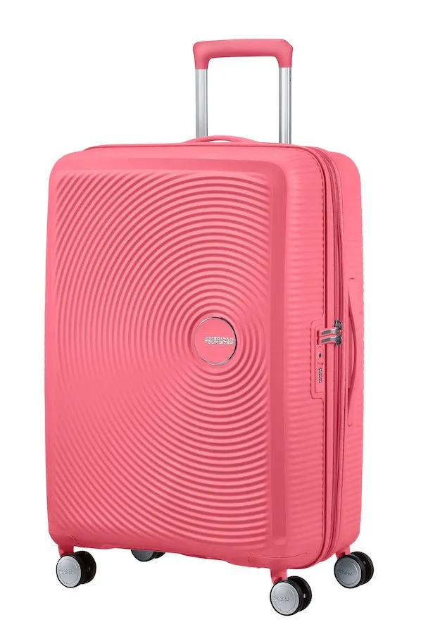 American Tourister Soundbox 67cm Medium Spinner-Expandable | Sun Kissed Coral