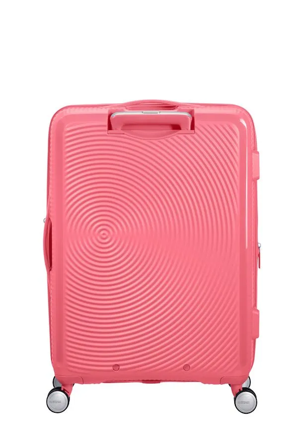 American Tourister Soundbox 67cm Medium Spinner-Expandable | Sun Kissed Coral