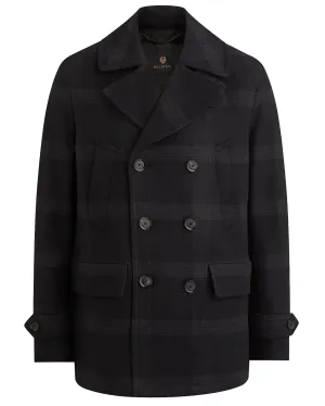 Belstaff Milford Wool Cashmere Blend Peacoat - Grey