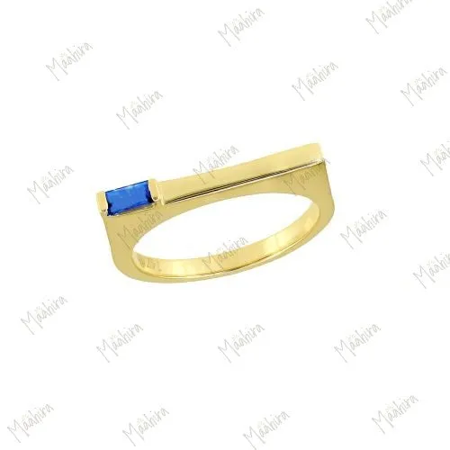 Blue Emerald Ring -6
