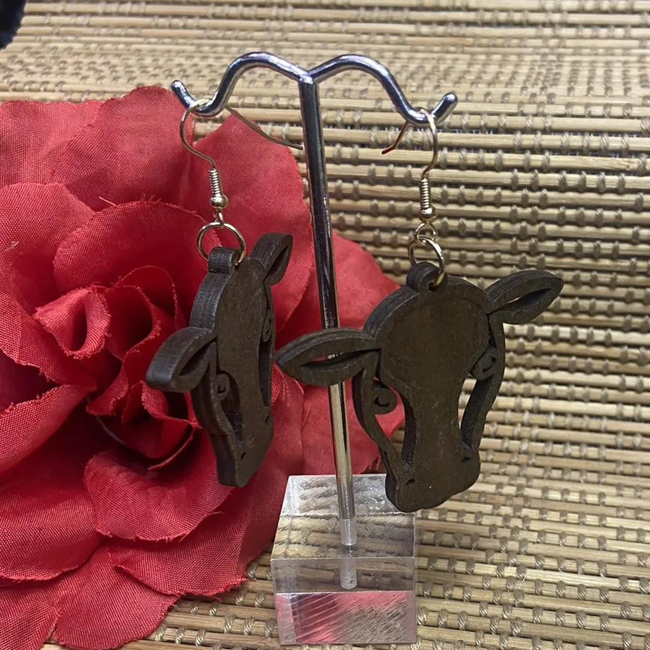 Cow Head Earrings