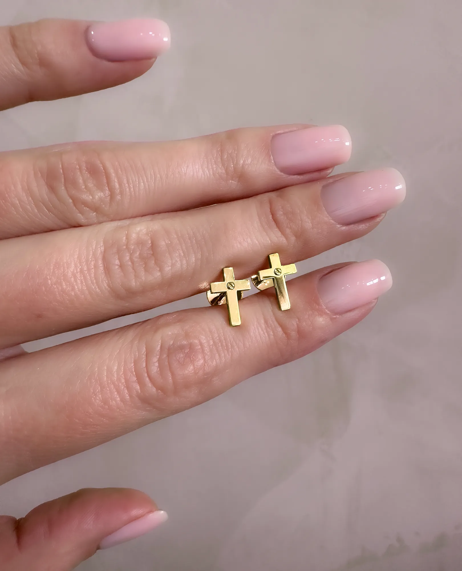 CROSS Gold Stud Earring