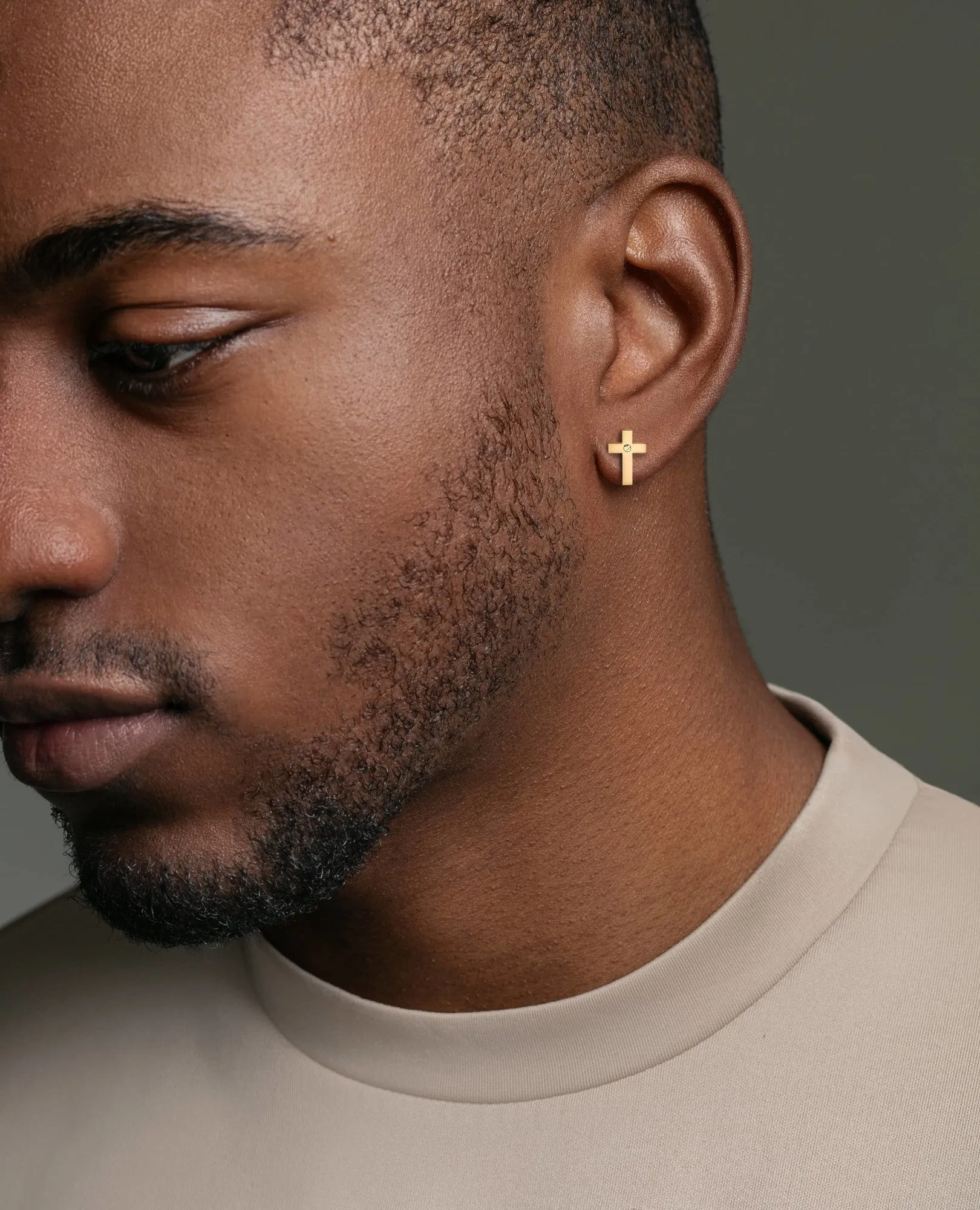 CROSS Gold Stud Earring