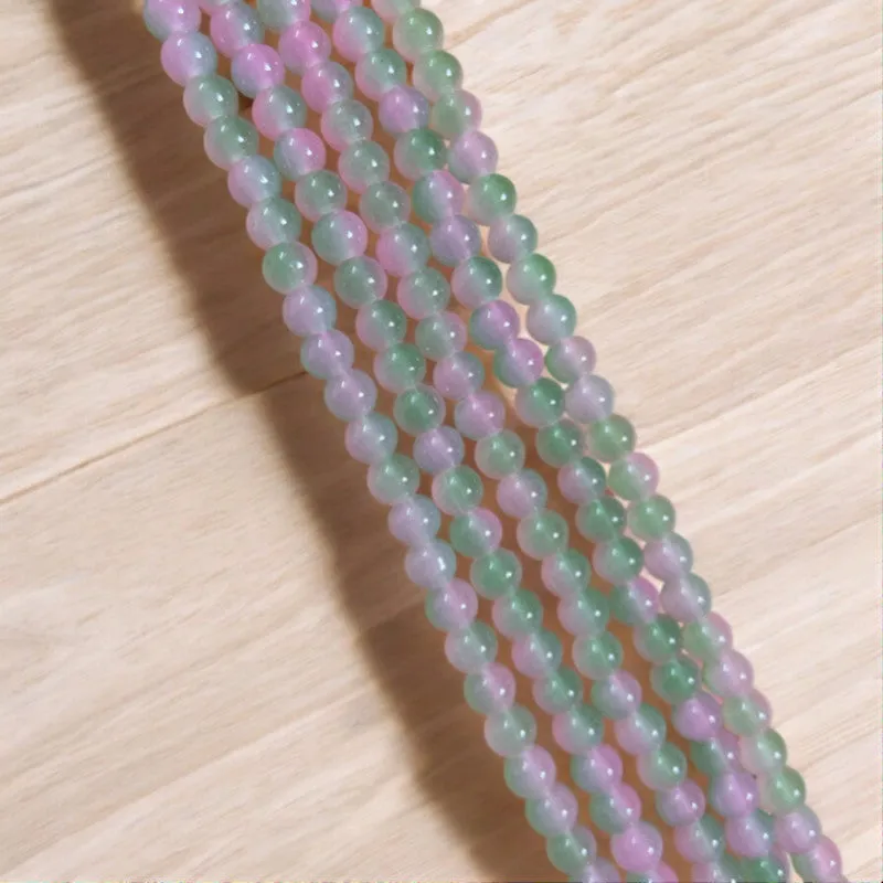 Dual Shade Jelly Beads - Pink & Green