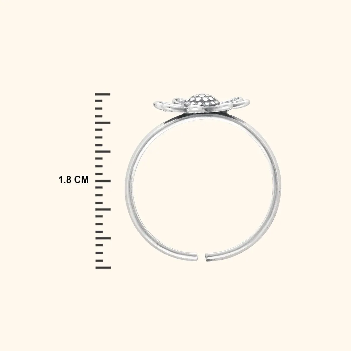 Elegance in Circles 925 Sterling Silver Toe Ring