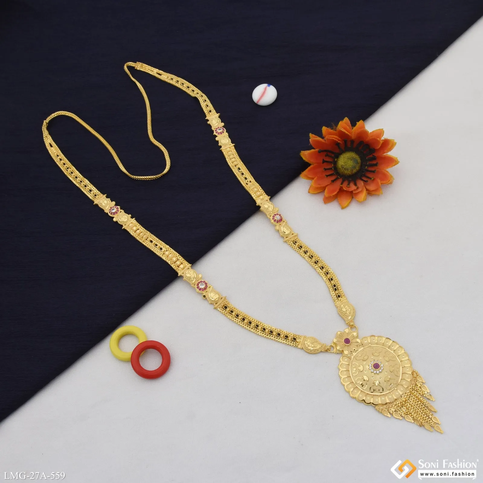 Eye-Catching Design Gold Plated Mangalsutra for Women - Style A559