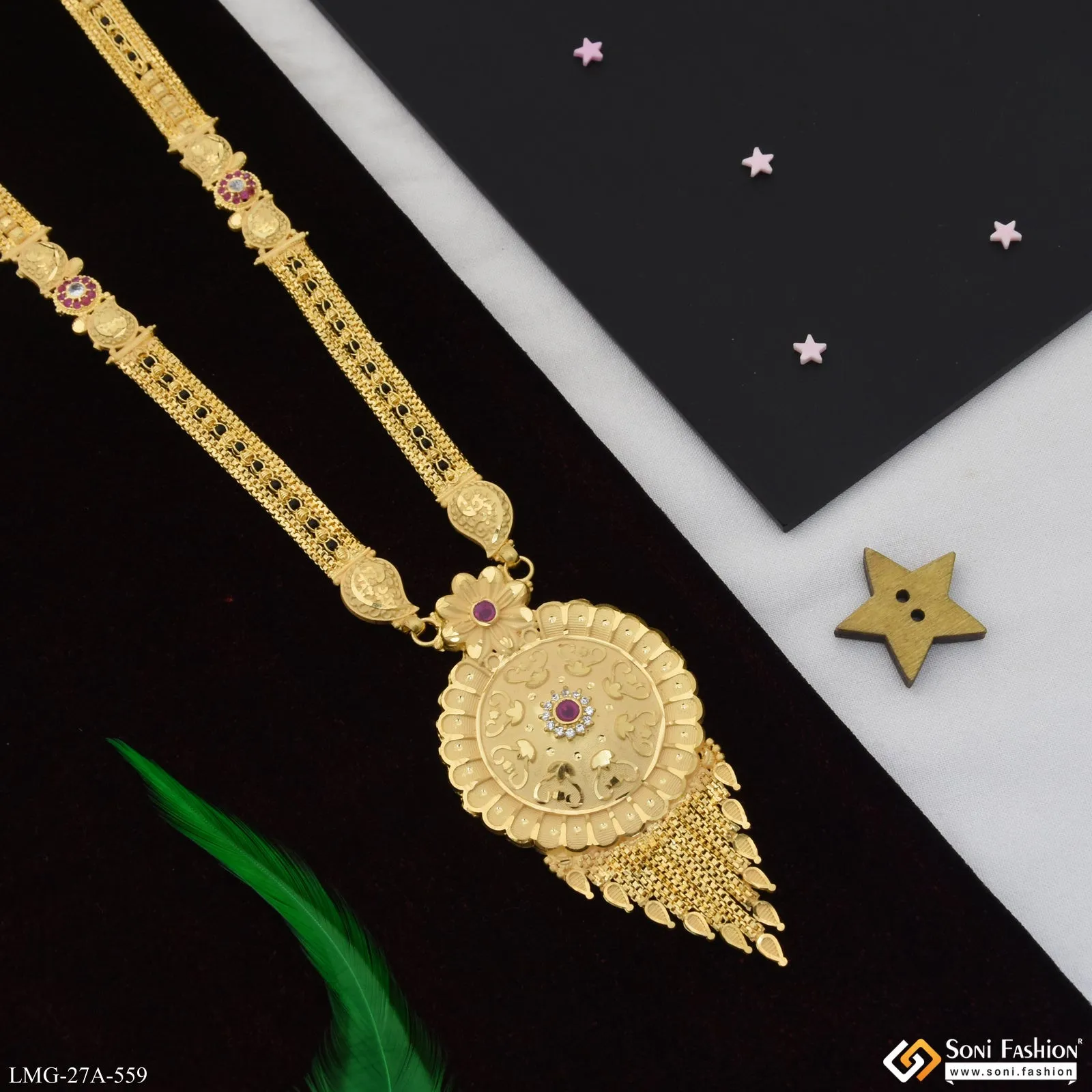 Eye-Catching Design Gold Plated Mangalsutra for Women - Style A559