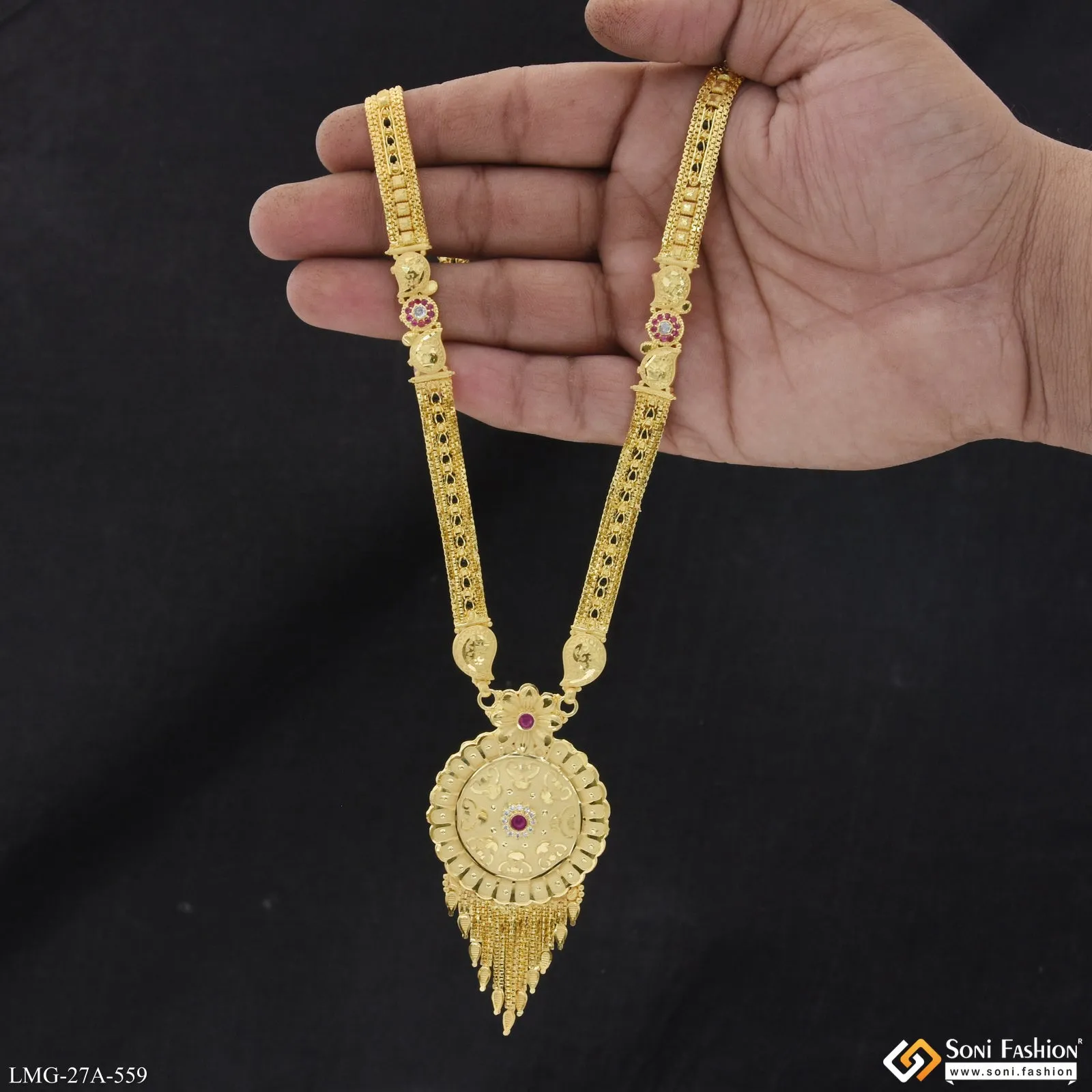Eye-Catching Design Gold Plated Mangalsutra for Women - Style A559