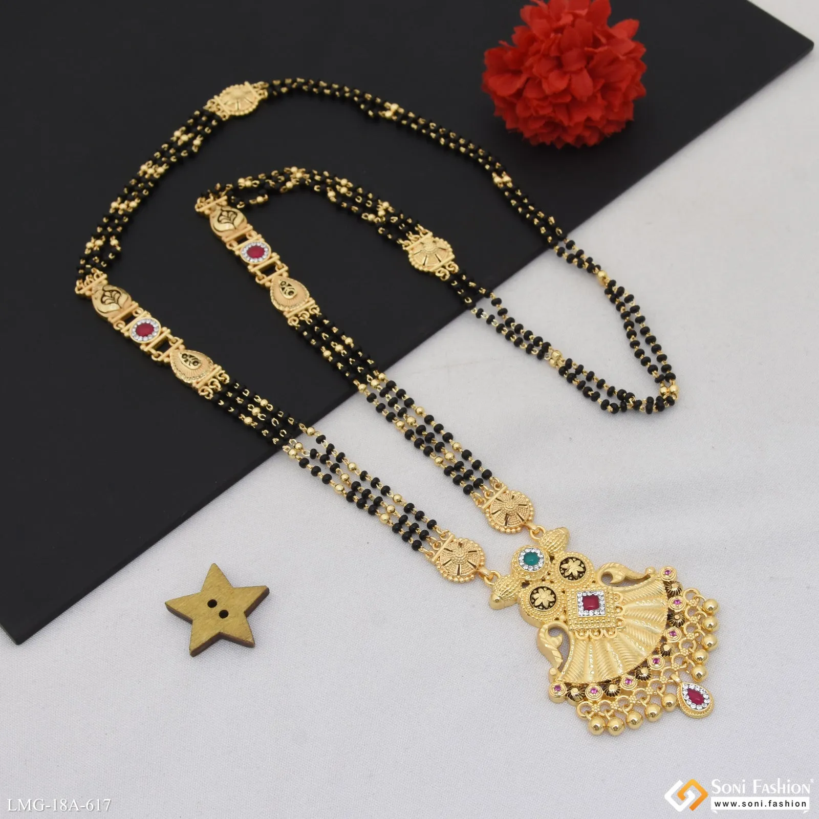 Eye-Catching Design Gold Plated Mangalsutra for Women - Style A617