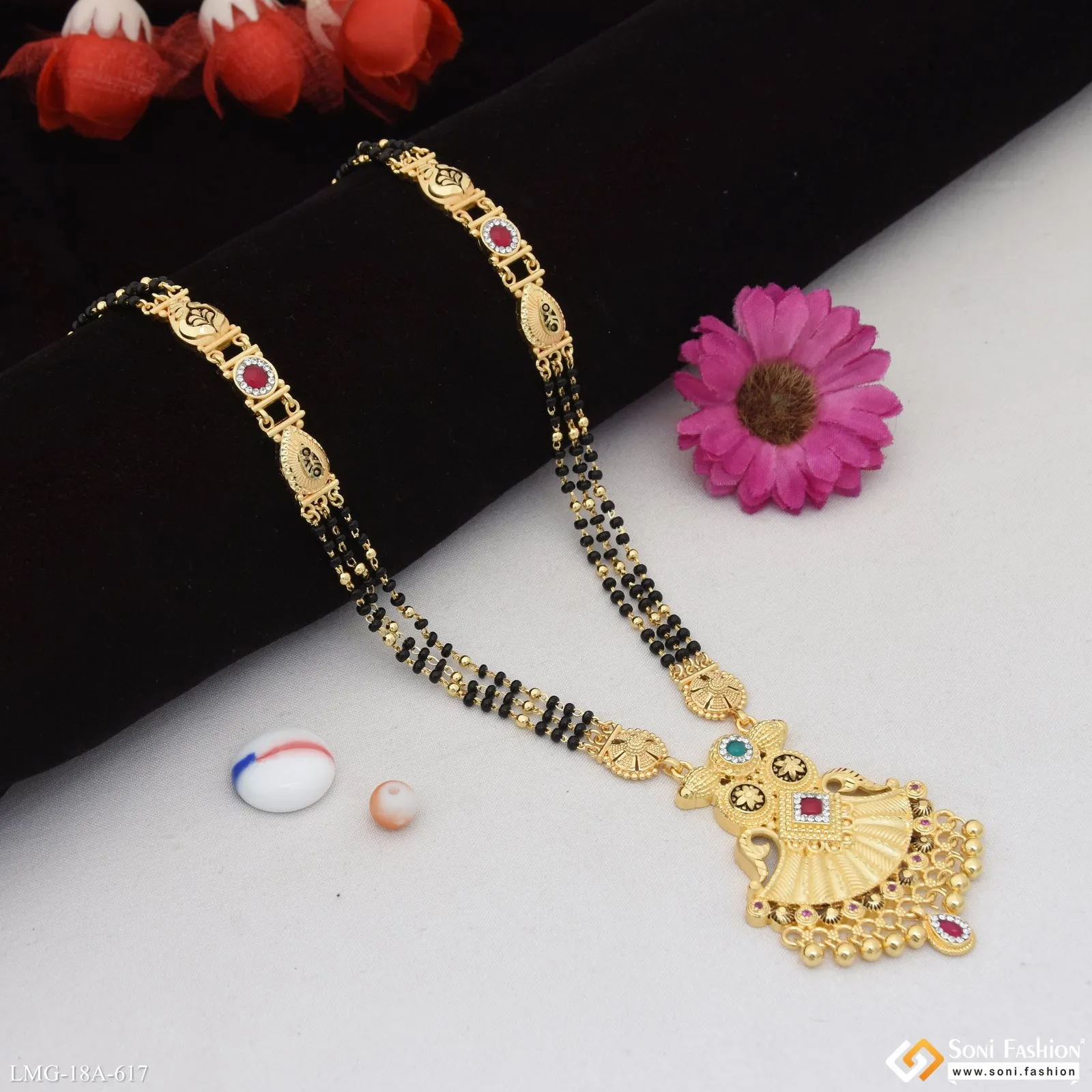 Eye-Catching Design Gold Plated Mangalsutra for Women - Style A617