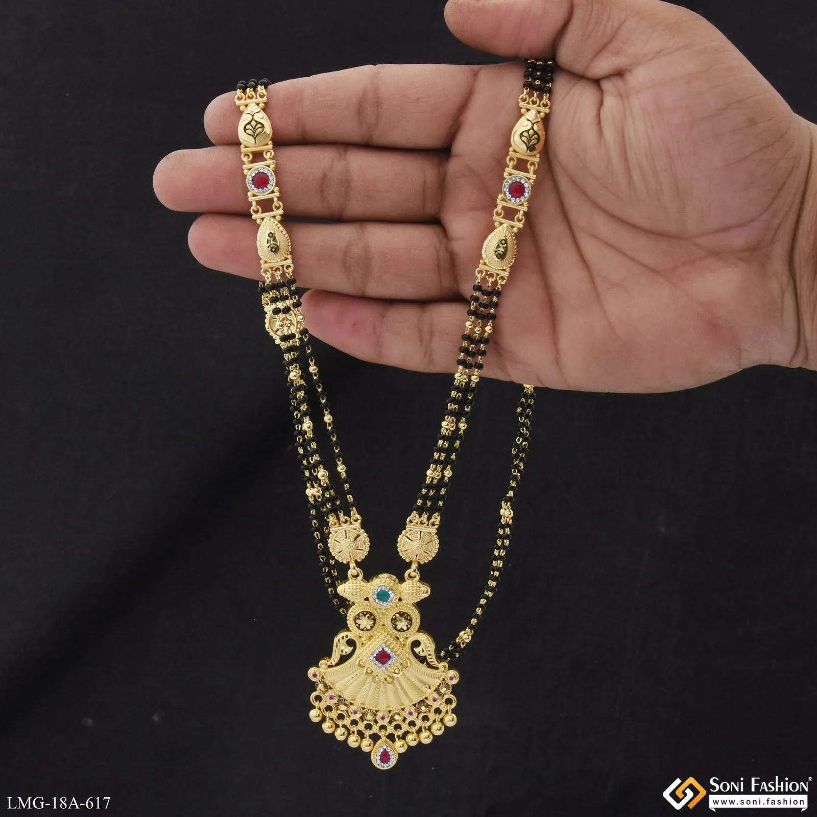 Eye-Catching Design Gold Plated Mangalsutra for Women - Style A617