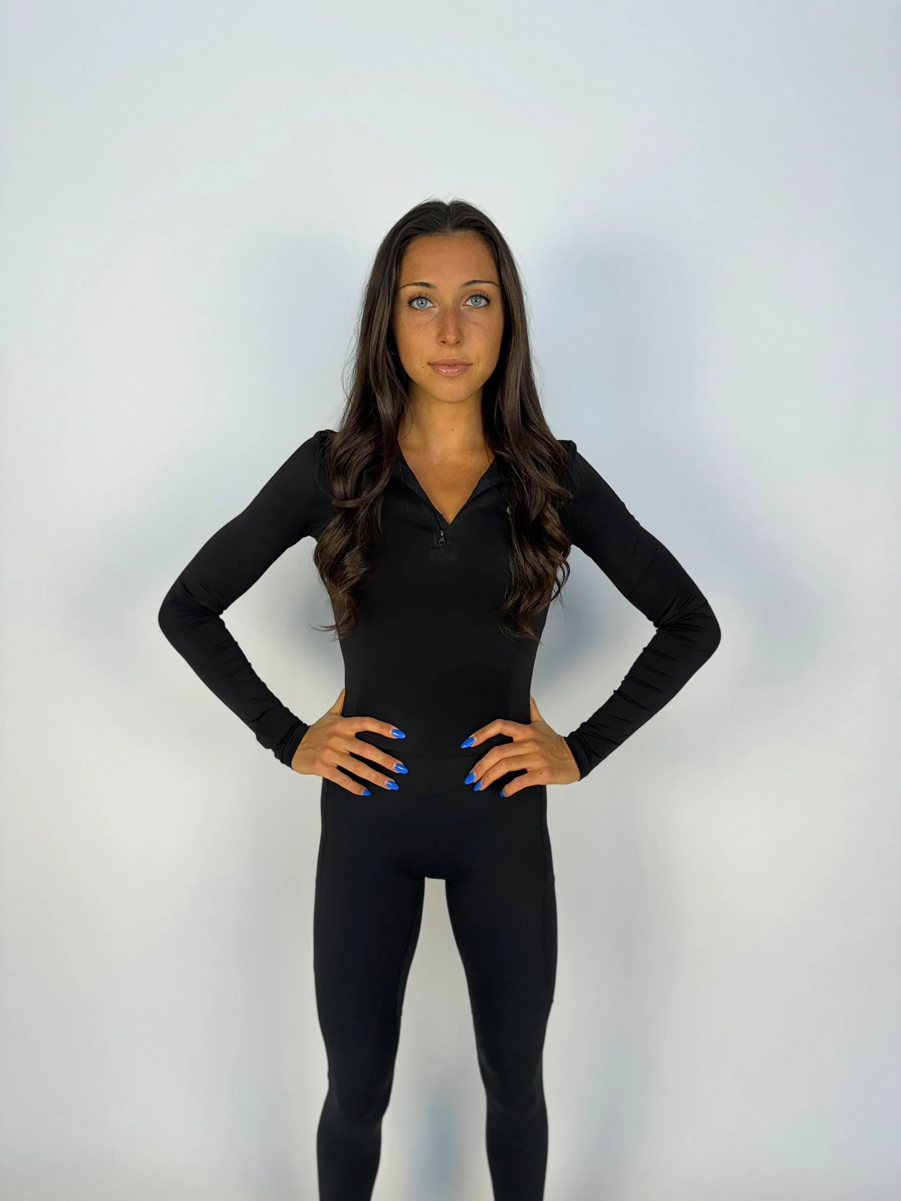 Faster Than Light Quarter Zip- Midnight Black