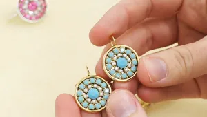 How to Make the Desi Rhinestone Cup Chain Vintage Style Earrings