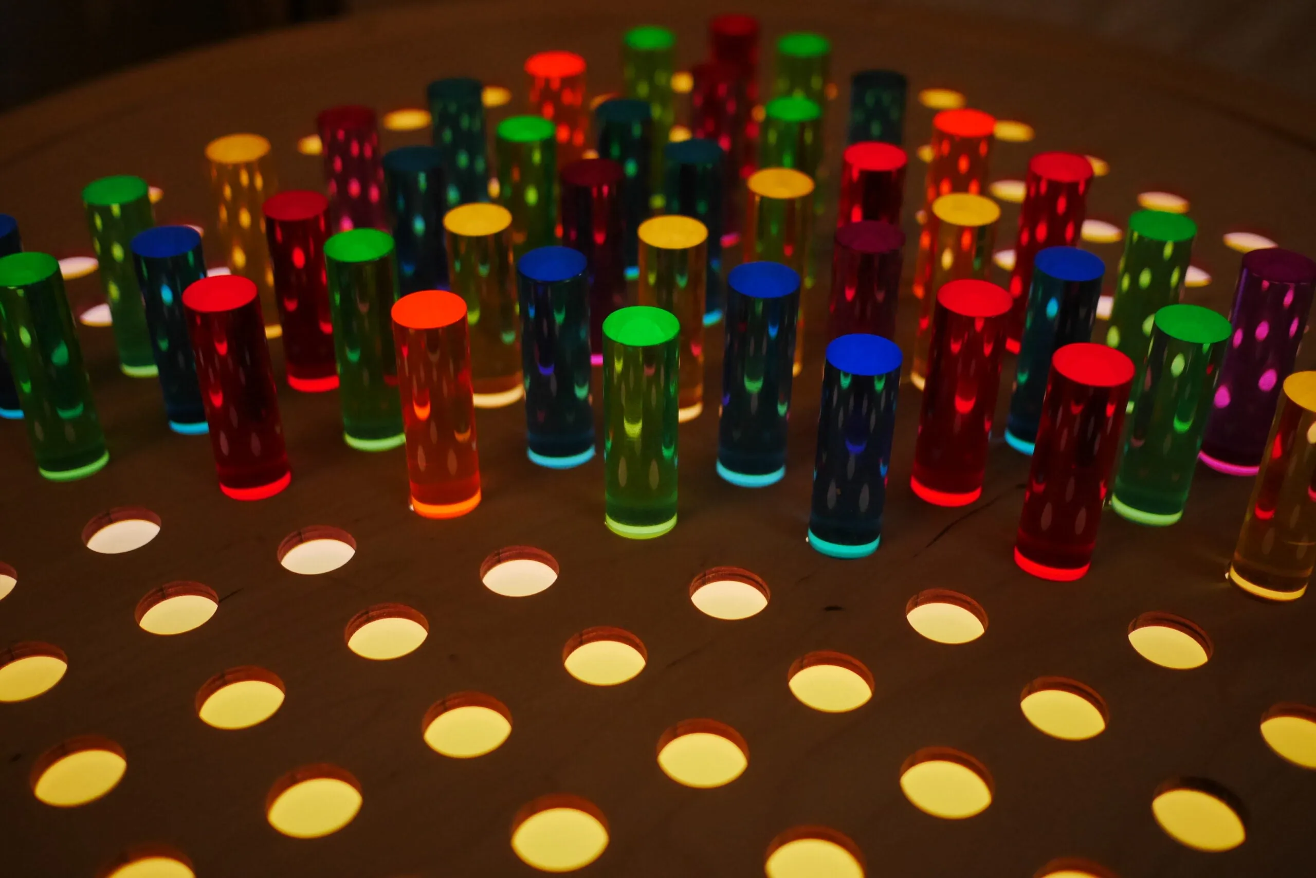 Light Lab Rainbow Pegboard Set