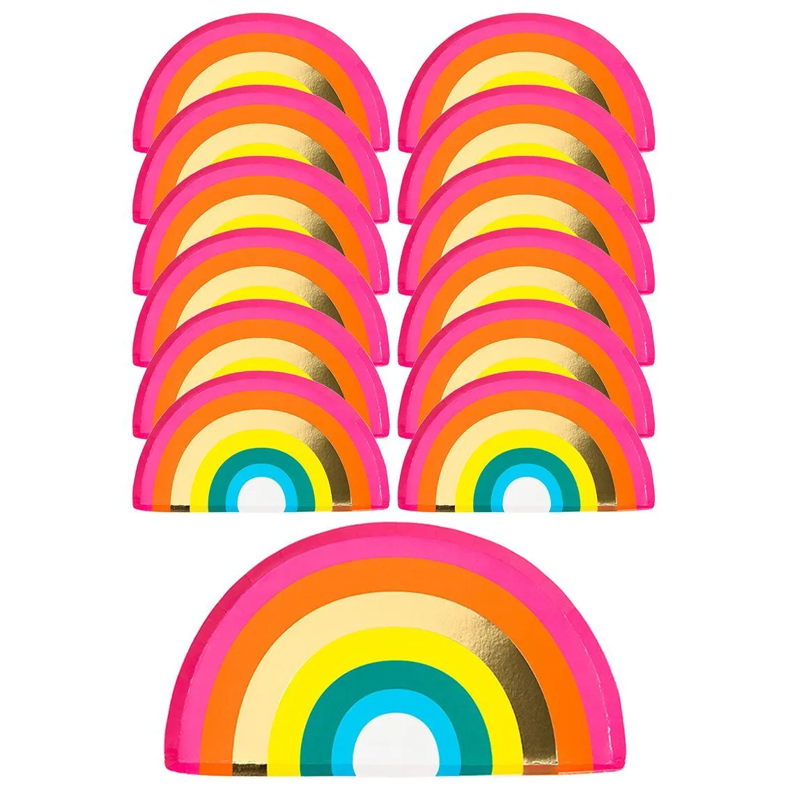 Rainbow Paper Plates