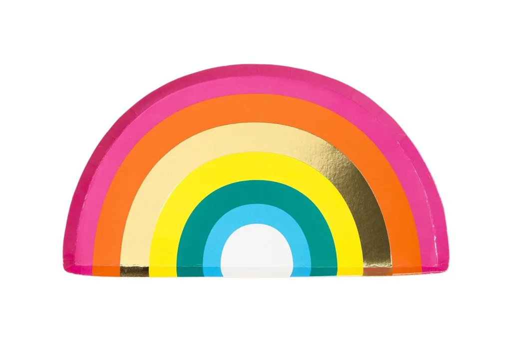 Rainbow Paper Plates